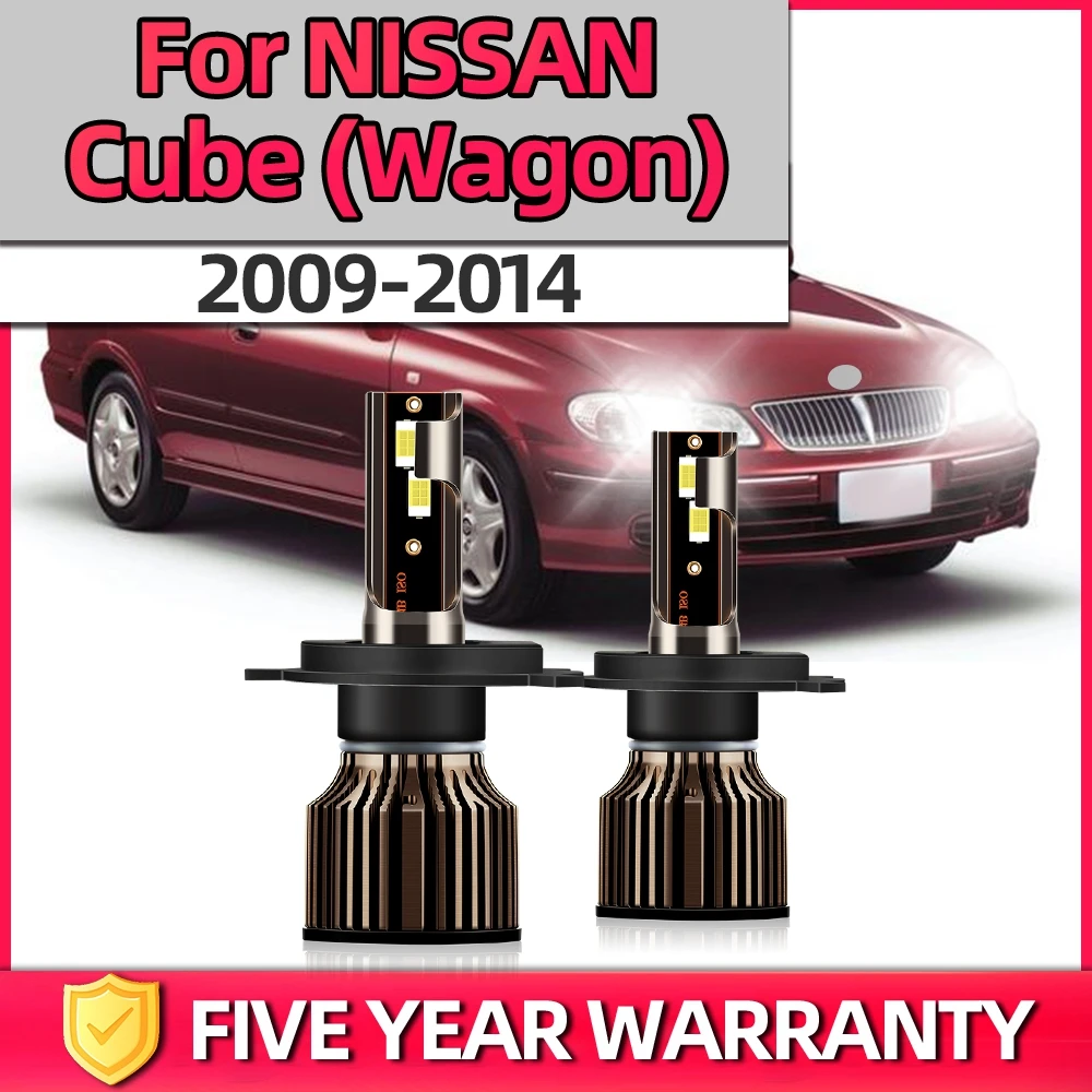 

TEENRAM IP68 Waterproof H4 Auto Canbus Led headlight Bulb 6000K White Combo Kit For NISSAN Cube (Wagon) 2009-2014