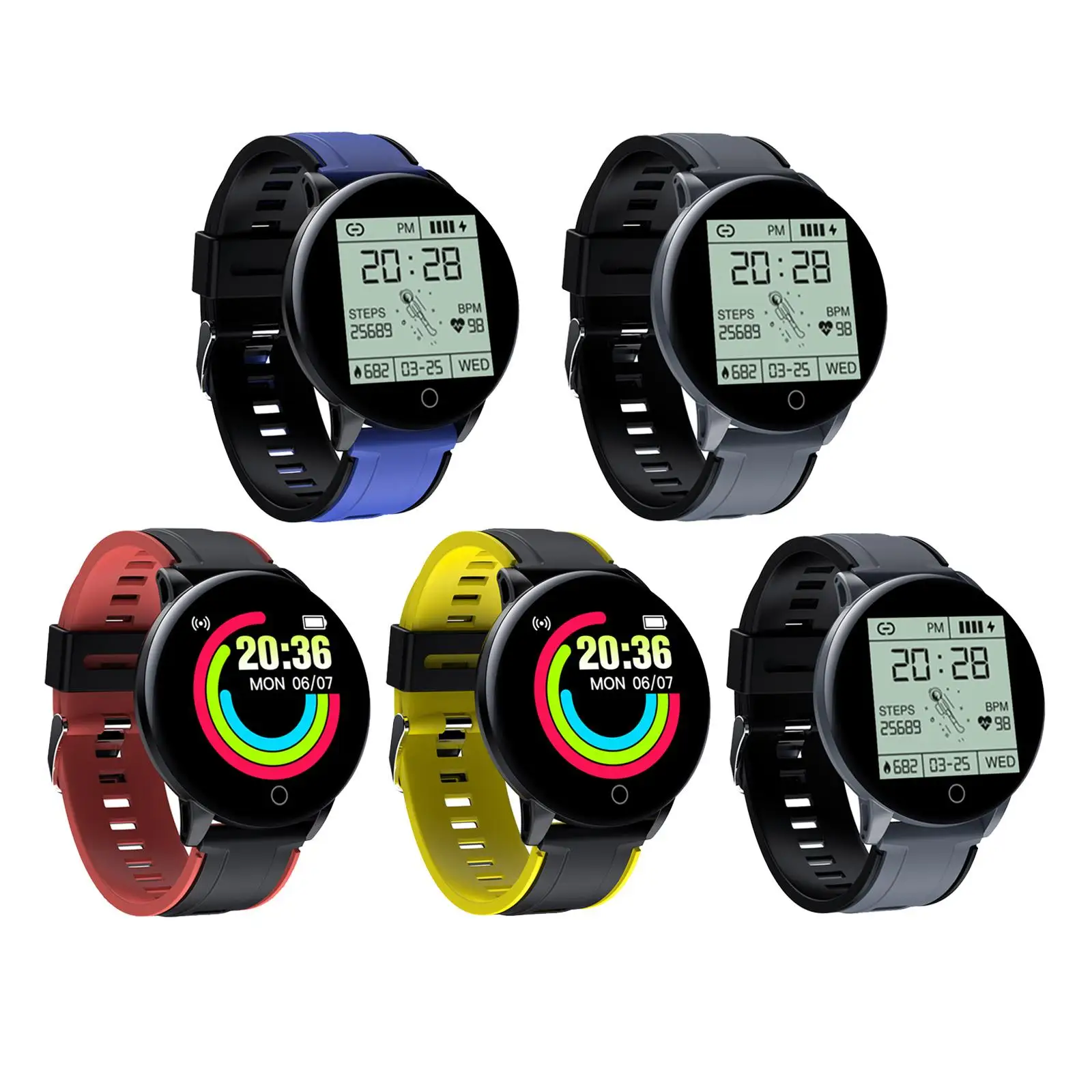 

Smart Watch Bluetooth/ Blood/ Oxygen Monitor Anti-Lost for Pedometer Men ,Women