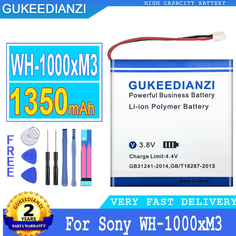 

Bateria 1350mAh High Capacity Replacement Battery For Sony WH-1000xM3 WH-XB900N WH-CH710N Big Power High Quality Battery