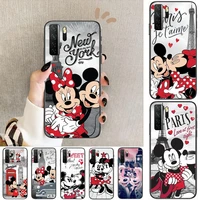 disney minnie mouse anime black soft cover the pooh for huawei nova 8 7 6 se 5t 7i 5i 5z 5 4 4e 3 3i 3e 2i pro phone case cases