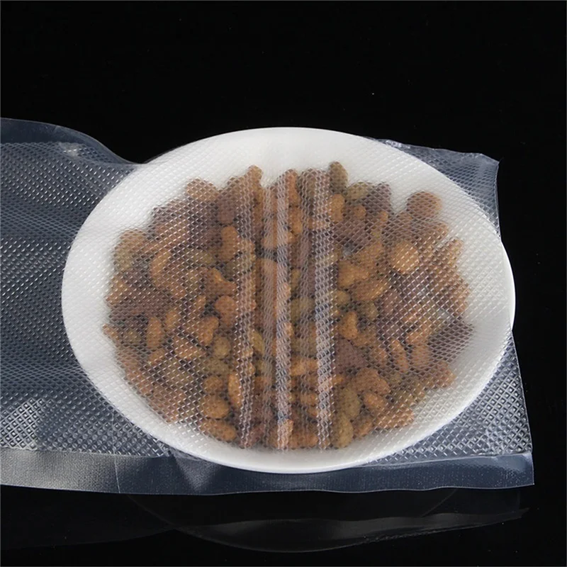 

Kitchen Embossed Vacuum Food Storage Bag Reusable Vacuum Self-Sealing Storage Bag Transparent Food Storaging Container Ziplock