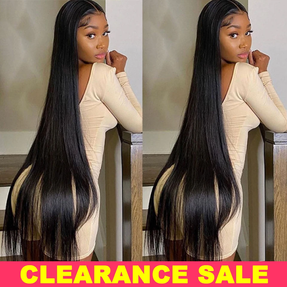 Парики из натуральных человеческих волос HD с прозрачной сеткой спереди