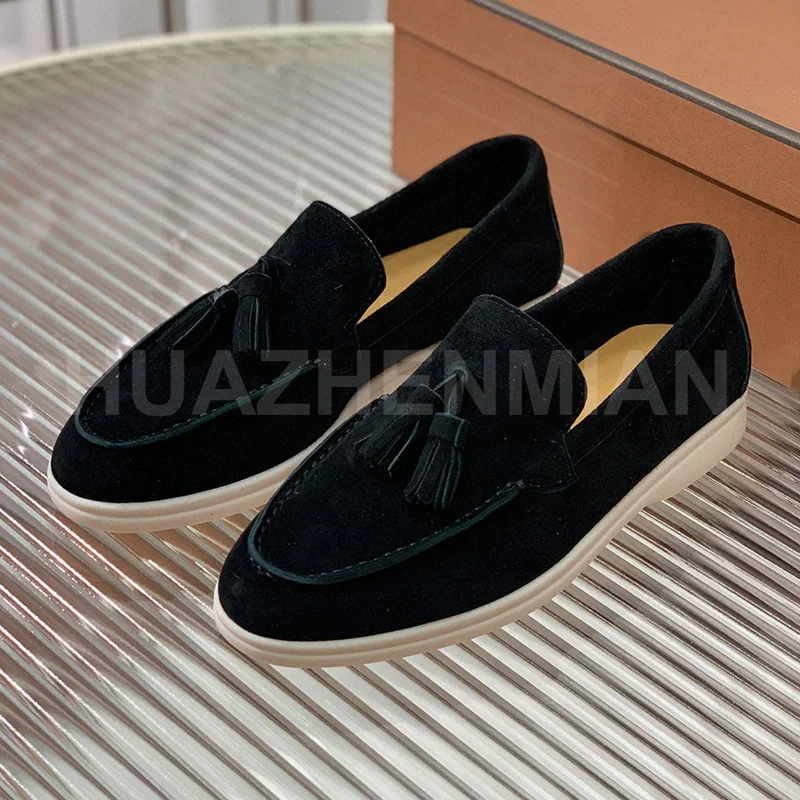 

Женские замшевые мокасины с круглым носком, Размеры 35-42