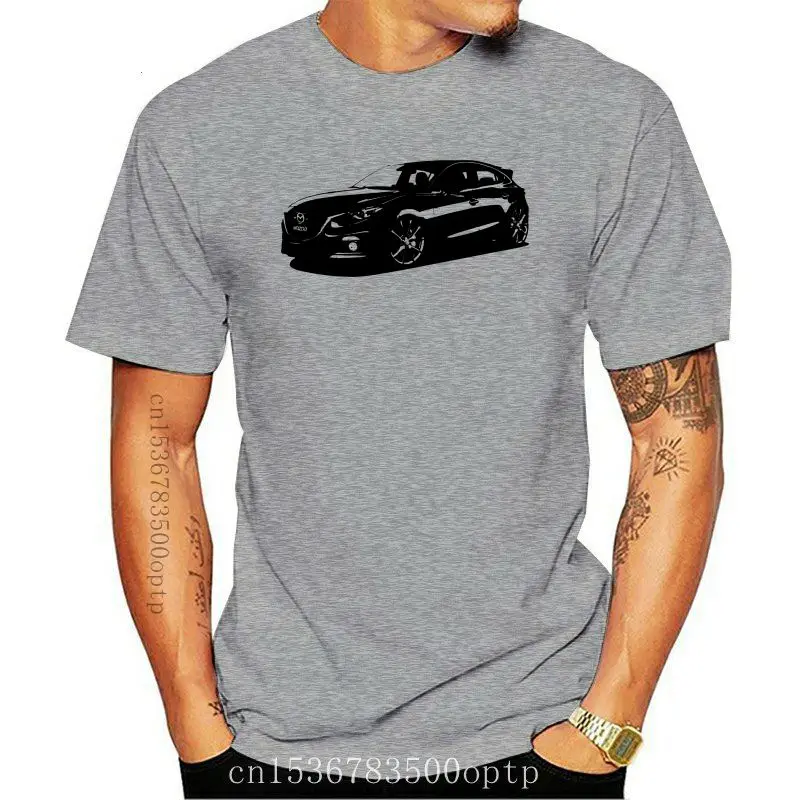 

Camiseta de algodón con puerta trasera para coche, camisa japonesa 3 BM lateral de tercera generación, 2021, 2021, Skyactiv, Maz