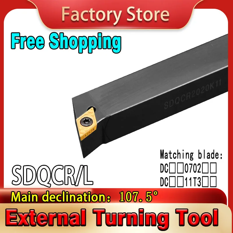 

1PC SSBCR/L1212H09/1616H09/2020K09/2525M09/2020K12/2525M12 CNC Lathe Tool Holder, SCLCR External Turning SCMT Insert