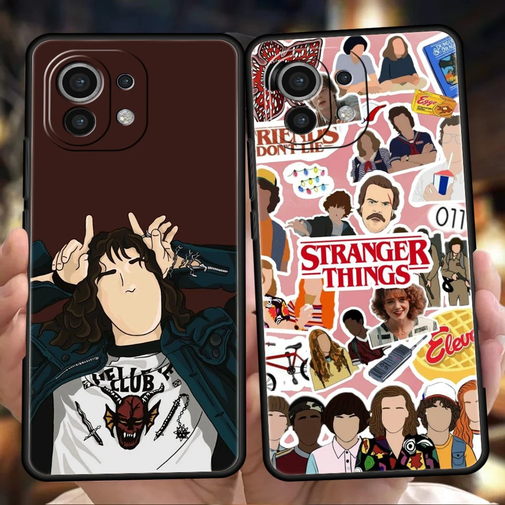 

BANDAI Stranger Things Poster TV Phone Case For Xiaomi Mi X3 X4 NFC F3 M3 M4 GT Note 9T 10T 10 11 Ultra 11T 12 Pro Lite 5G Shell