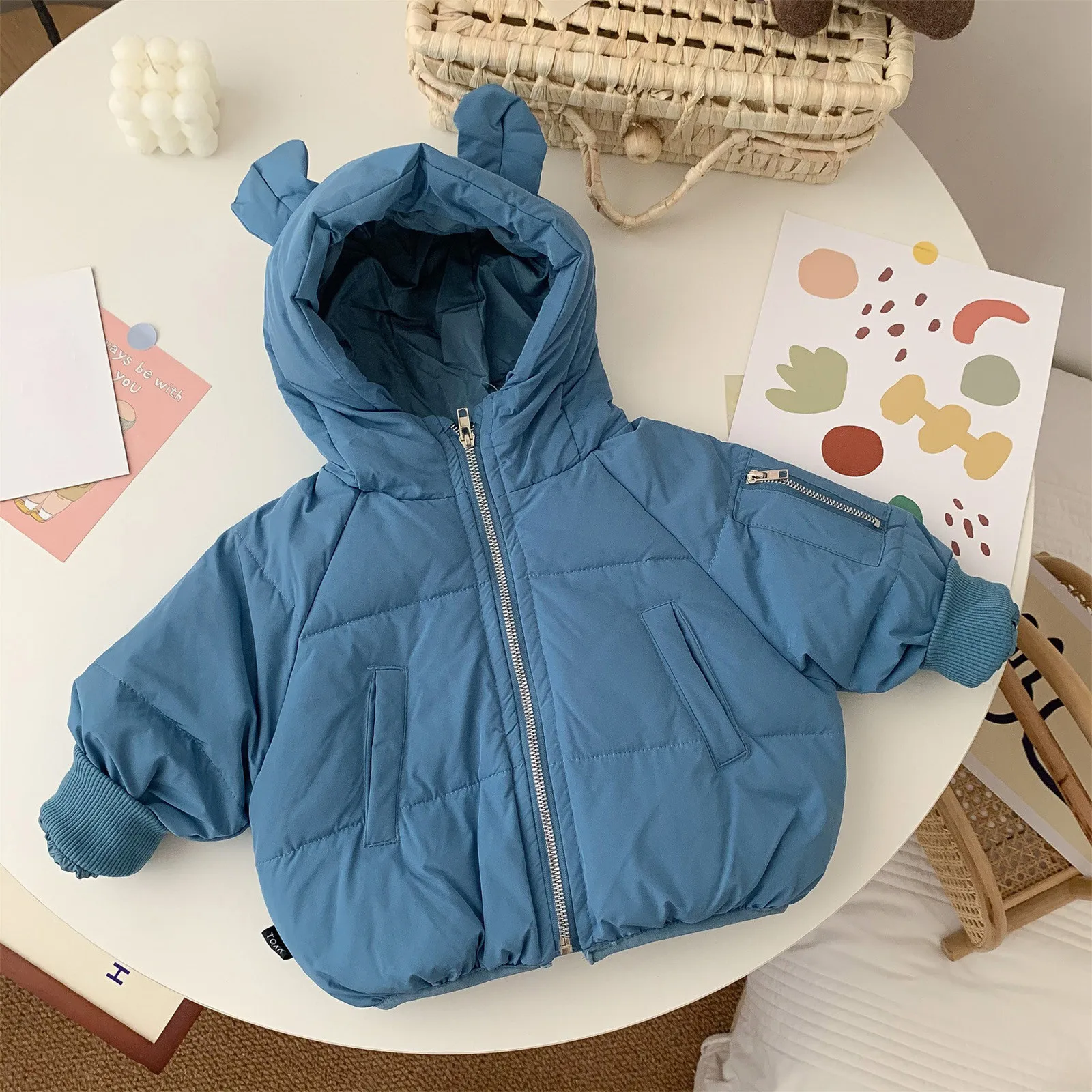 New Kids Cotton Clothing Thickened Down Girls Jacket Baby Children Fashion Winter Warm Coat Zipper Hooded Costume Boys Outwear 2 New Kids Cotton Clothing Thickened Down Girls Jacket Baby Children Fashion Winter Warm Coat Zipper Hooded Costume Boys Outwear 2
