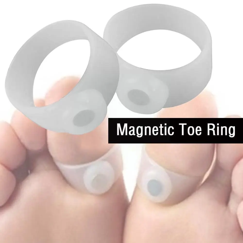 

1 Pair Massage Body Shaping Lose Weight Women Fashion Toe Freeshiping Silicone Magnetic Ring Foot F8l3