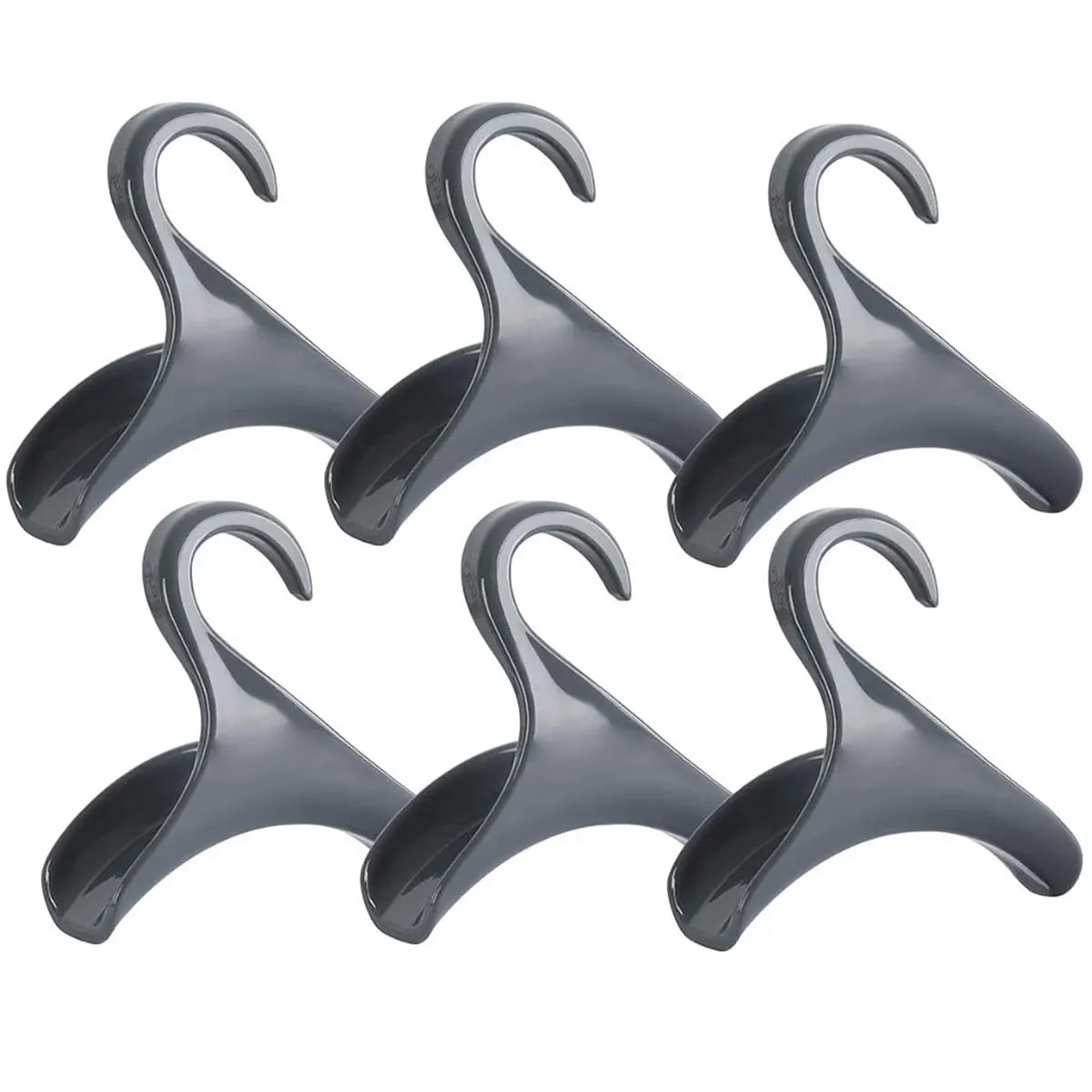 

6pcs Wardrobe Purse Hanger Hooks Heavy Duty Closet Handbag Hanger Rack Plastic Bag Rack Holder Hanging Handbag Organizer Storage