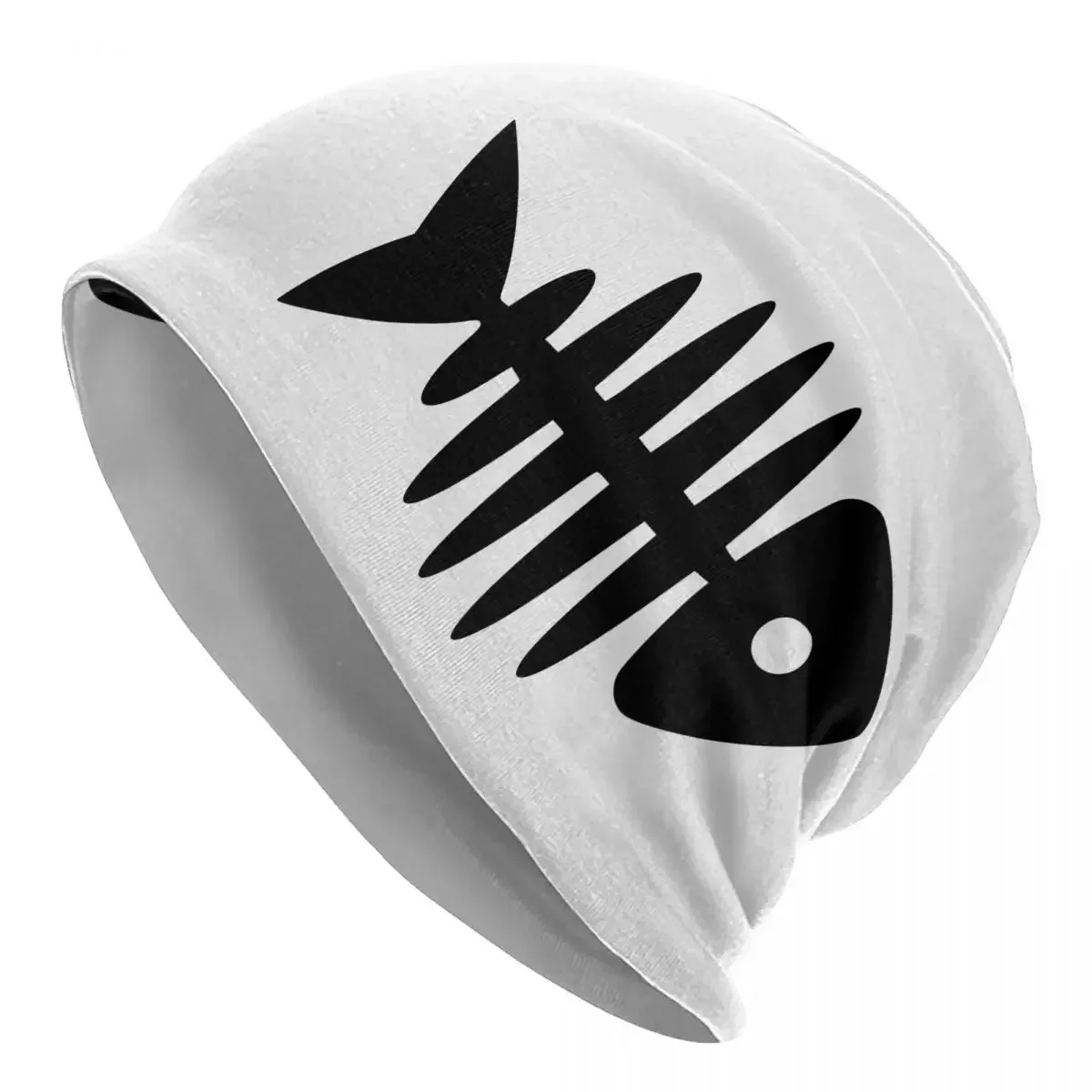 

Fish Bone Fishing Warm Knitted Cap Fashion Bonnet Hat Autumn Winter Outdoor Beanies Hats for Unisex Adult