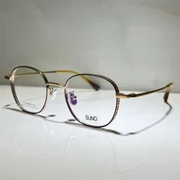 suno bk115 optical eyeglasses for unisex retro style anti blue light lens plate oval full frame with box