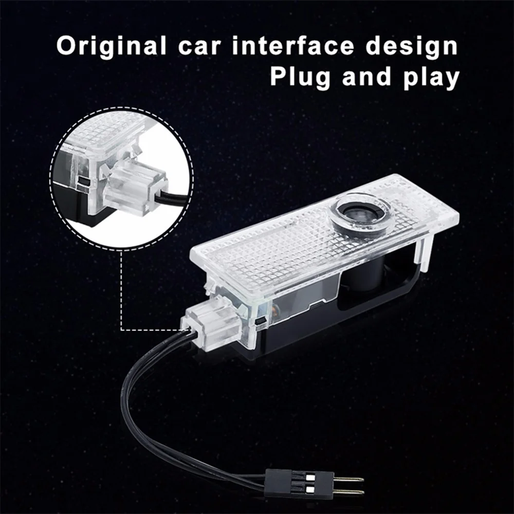 Автомобильные аксессуары светодиодная Автомобильная дверная лампа с логотипом