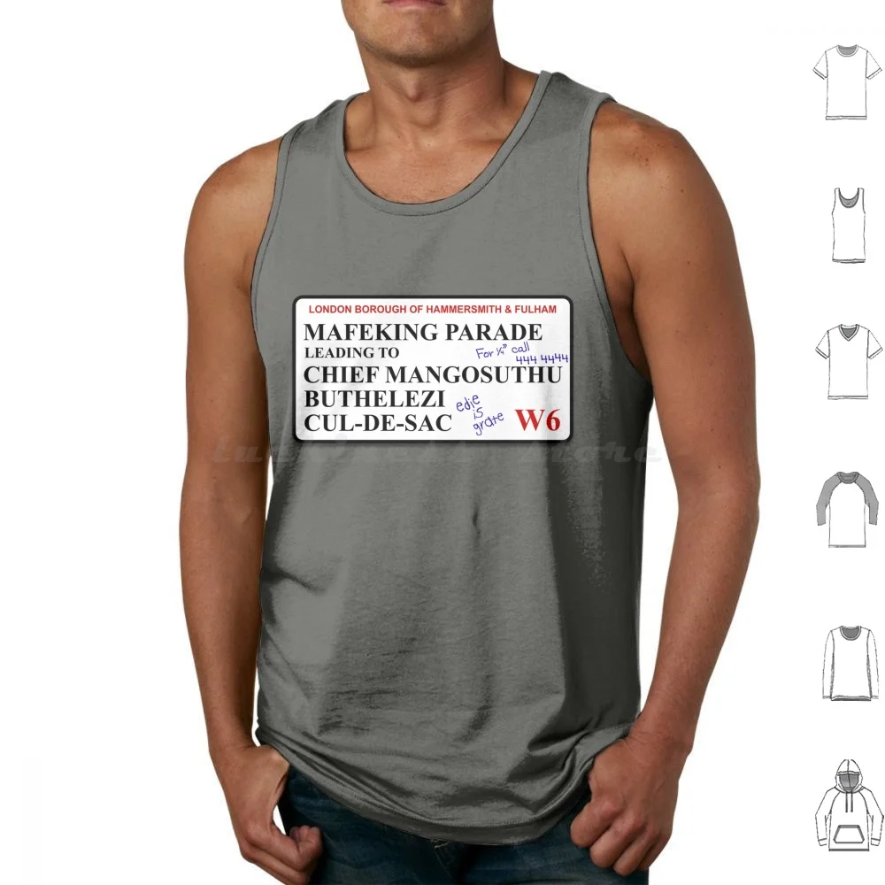 Нижний мафекинг парад Cul-De-Sac уличные знаки майки с принтом хлопковые Rik Mayall Ade