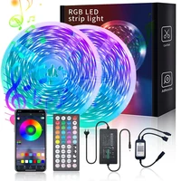 smart led lights strip home decoration waterproof rgb 5050 color changing led light with music sync remote control
