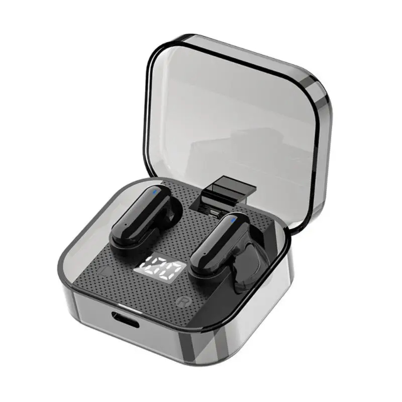 

Cross-border Popular Noise-reducing Bluetooth Headset Transparent Capsule Ultra-long Standby Half-in-ear Wireless Headset