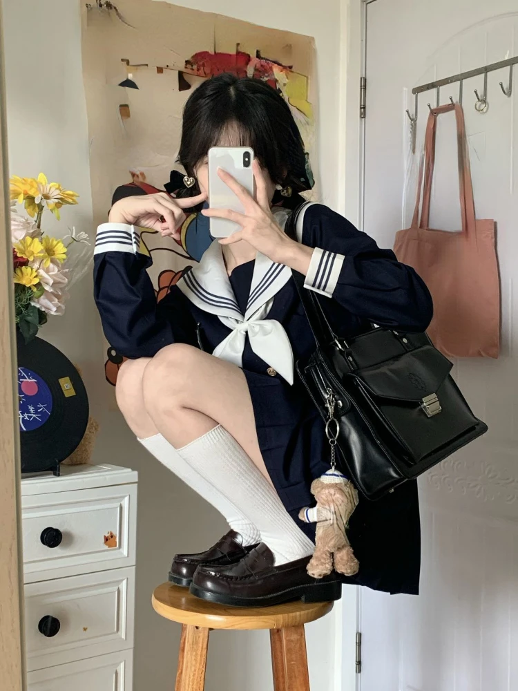 Симпатичные наряды JK в стиле преппи 2024 топ контрастных цветов пэчворк с бантом и