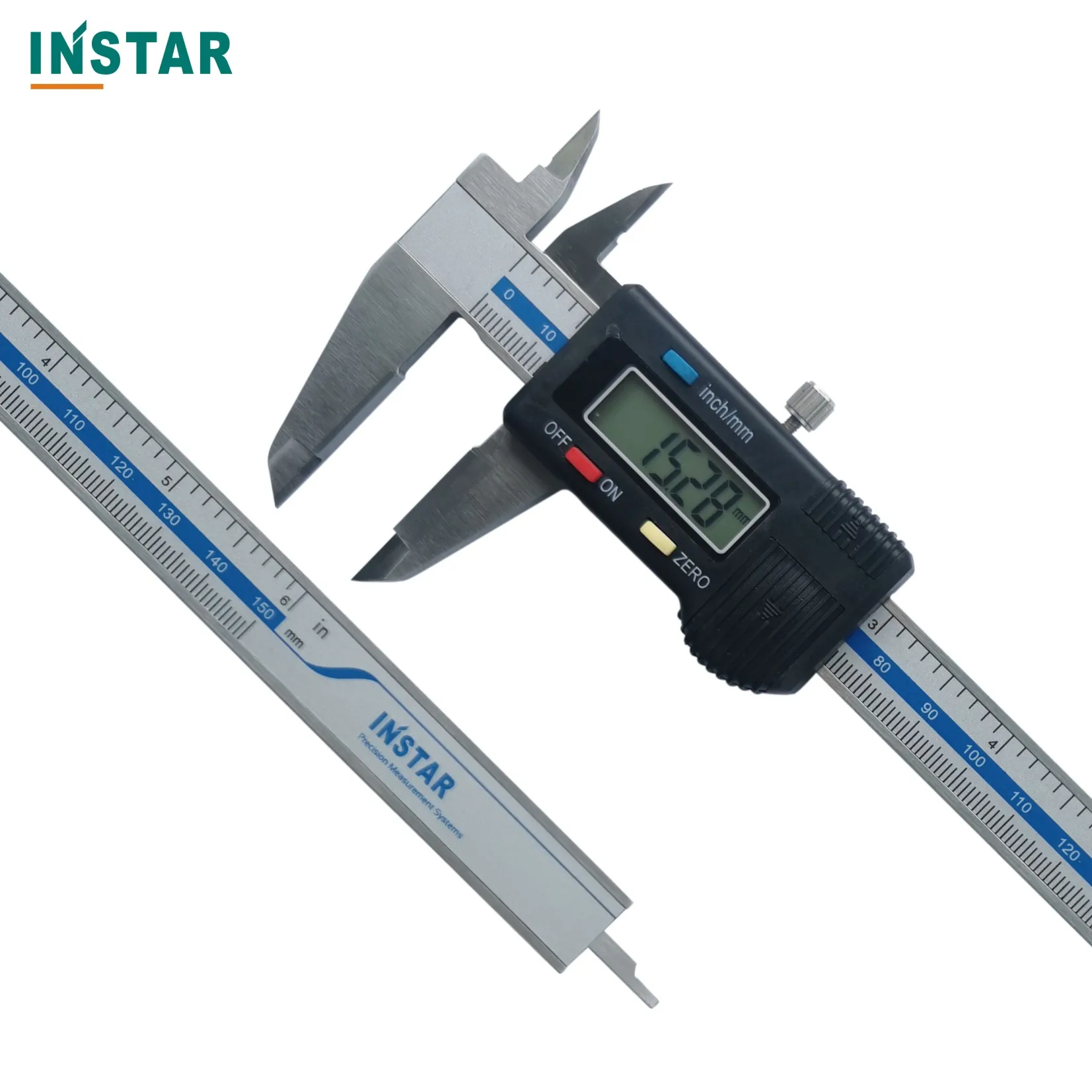 Твердосплавные губки INSTAR, цифровой штангенциркуль 0-150 мм6 дюйма x 0,01 мм, 200 мм, 300 мм, вольфрамовые губки, маркировочный манометр, нержавеющая сталь, класс DIN (art.: 3920cd7d2cc67) - 3920cd7d2cc67