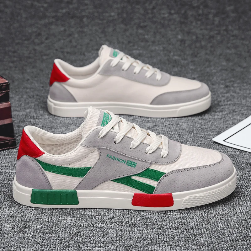 

New Men's Casual Shoes Fashion Versatile Lightweight Walking Shoes Comfortable Flat Lace-Up Men's Sneakers