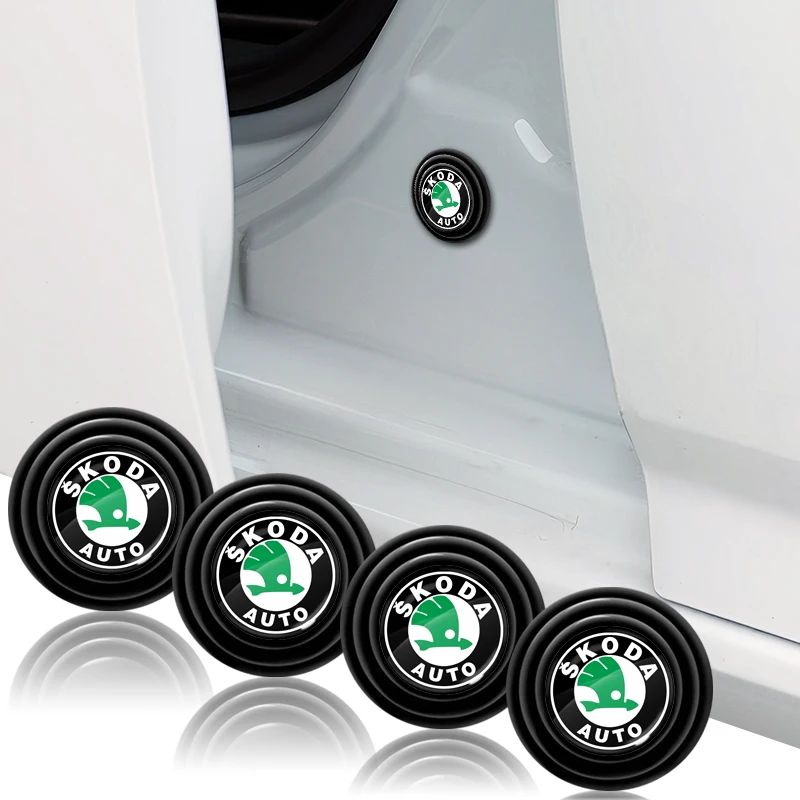 4 шт. силиконовый автомобильный дверной амортизатор звукоизоляционный коврик