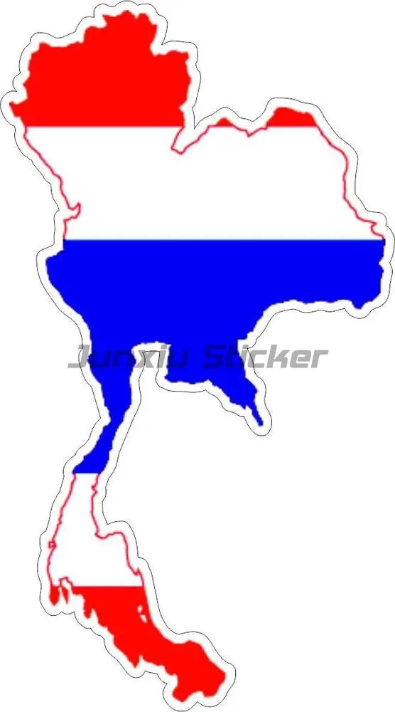 Персонализированные художественные наклейки флаг Таиланда код страны карта