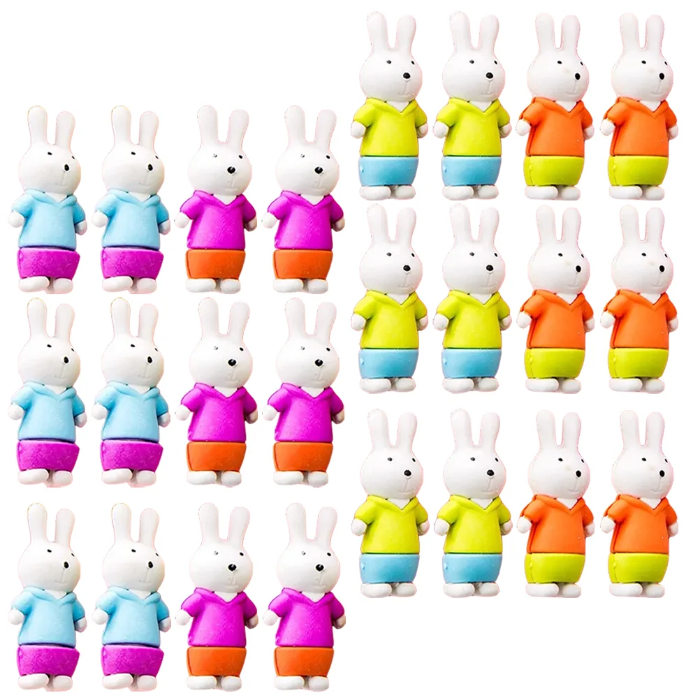 

36 Pcs Party Favors Kid Erasers Student Prizes Bulk Kids Gifts Rabbit Eraser Kawaii Erasers Take Apart Erasers