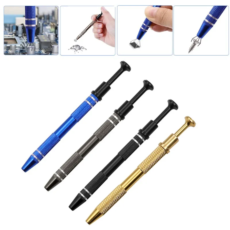 

123MM Chip Tweezers Aluminum Alloy IC Hand Extraction Tool Phone Computer Electronic Components Grabber Picker Dropshipping