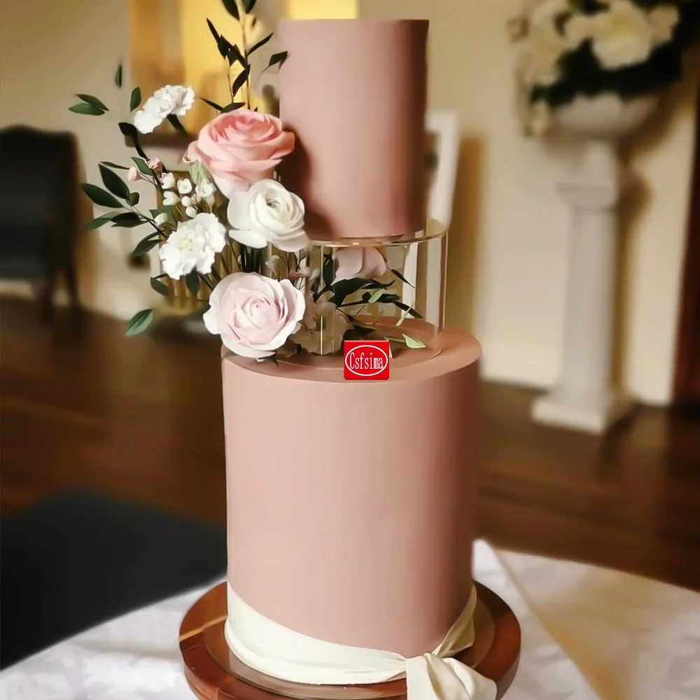 Высота 10 см плавающий акриловый разделитель для торта стойка Заполняемые товары