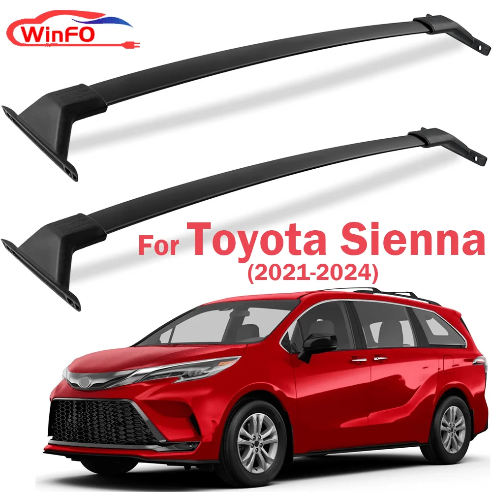 Поперечные рейки для Toyota Sienna 2021 2022 2023 2024 алюминиевые кровельные поперечные