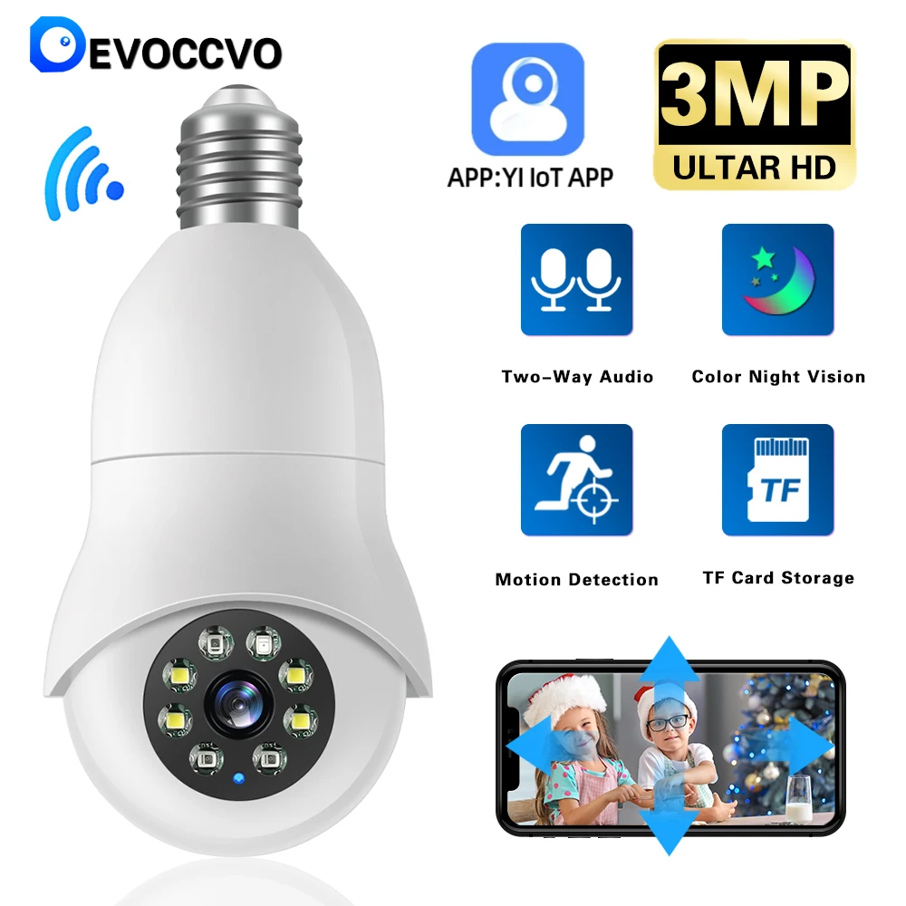 

YIIOT Wireless Outdoor Surveillance Video Cameras With Wifi 3MP Hd Mini Camera Sensor Night Vision Camcorder Smart Home