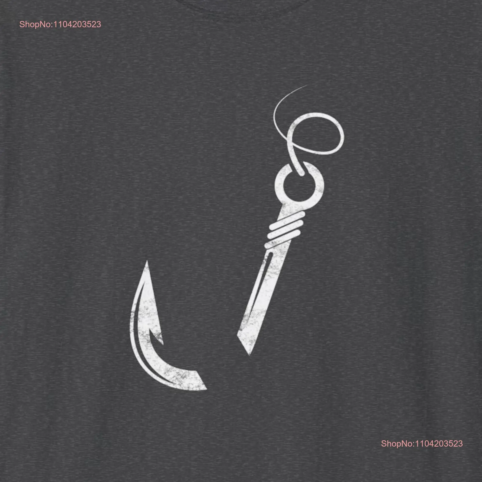 Футболка с рыболовным крючком крутая рыбалка для пап дедушек мужей и всех