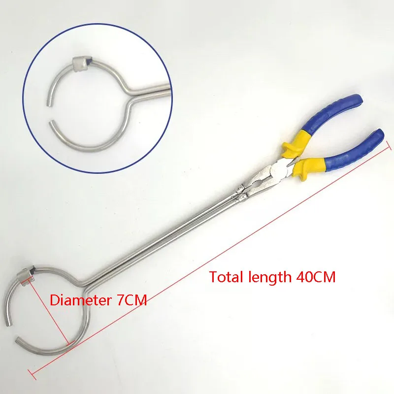 Лабораторный зажим для стакана графитовая печь тигель плоскогубцы плавки золота