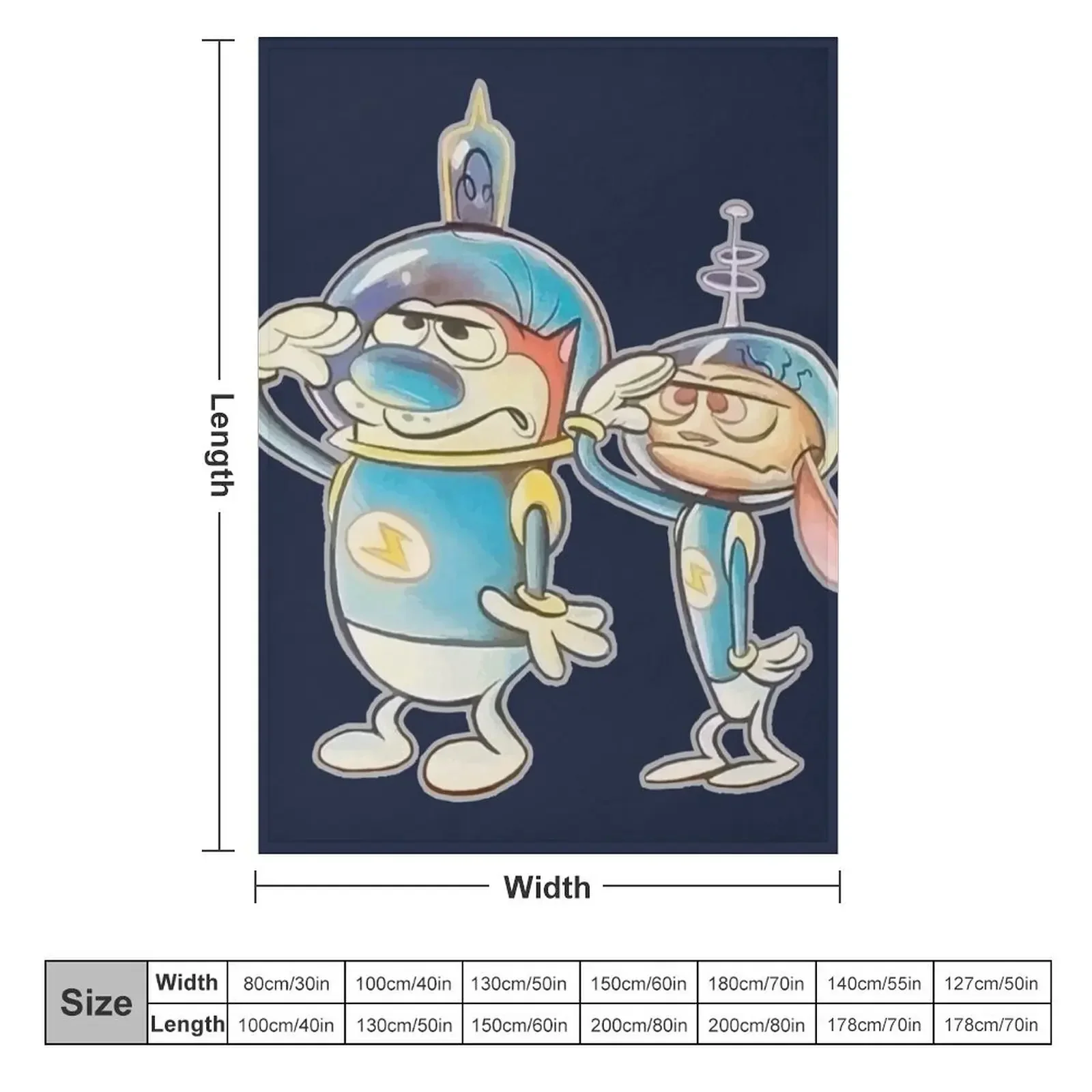 Одеяло Ren and Stimpy Space Buddies мягкий плюшевый плед винтажное тяжелое одеяло для сна