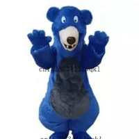 animal cartoon blue bear mascot costum cosplay characteristi clothing christmas celebration fancy dress costume
