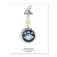 ssteel 925 sterling silver pendant for women zircon devils eye gold necklace pendants joyas de plata 925 mujer fine jewelry