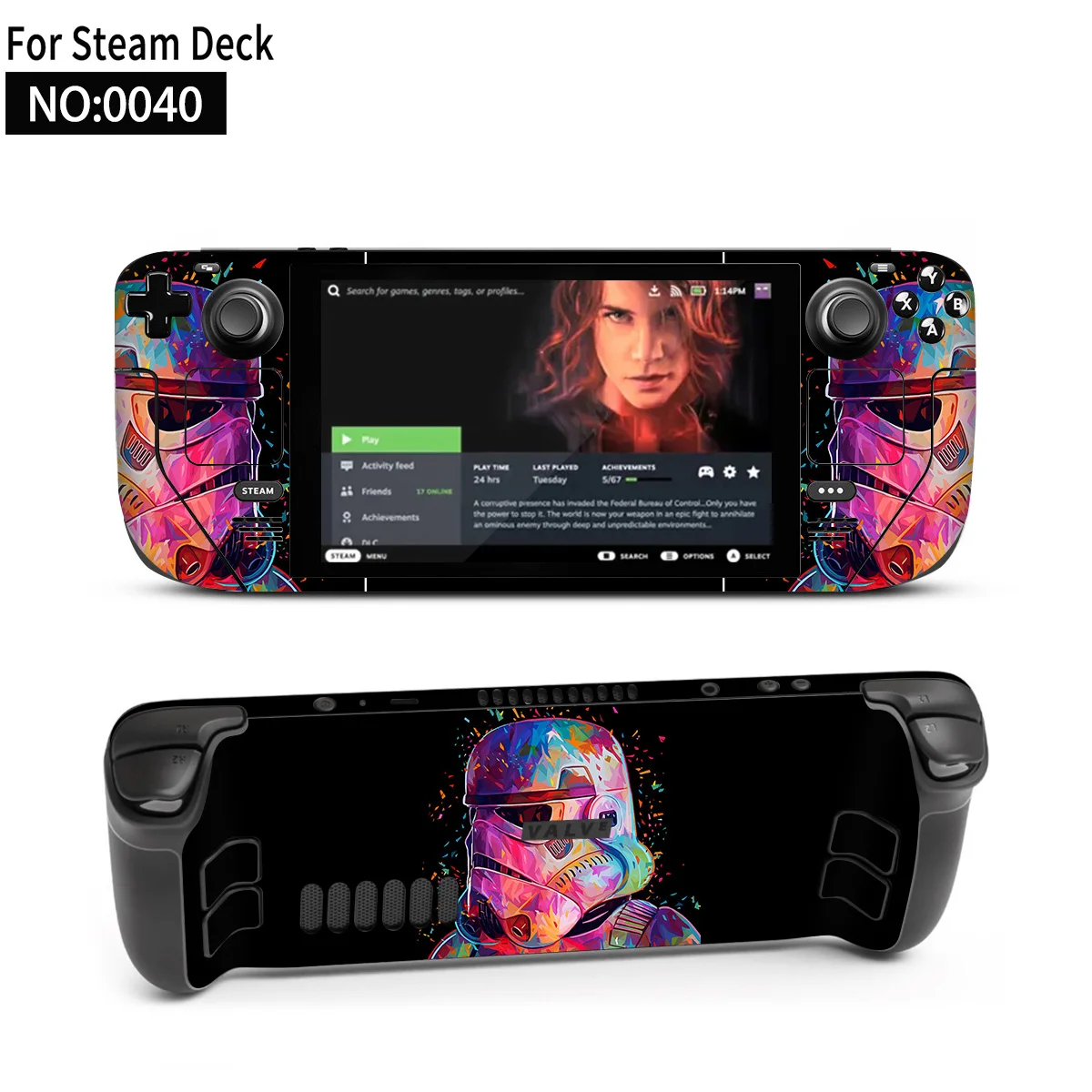 

Защитная Наклейка из Звездных Войн для паровой колоды, Marvel, Человек-паук, искусственная виниловая обложка для паровой игровой консоли