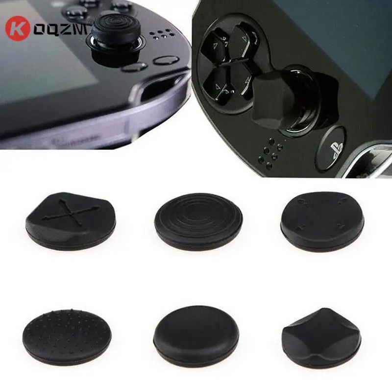 

6Pcs Silicone Thumbstick Caps Protective Cover Case Non-slip Analog Controller Thumbstick Cap For PS Vita 1000/2000 Controller