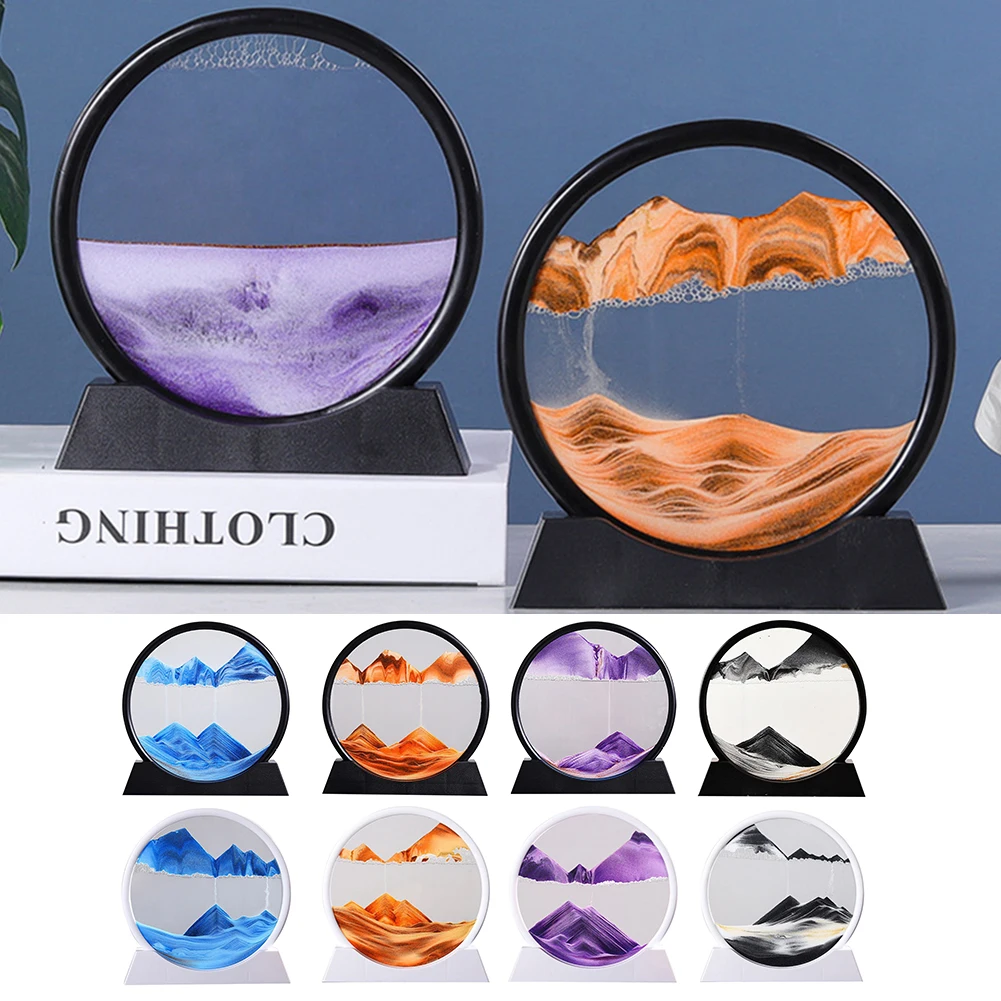 

12-дюймовая картина из песка, украшение, натуральный ландшафт, красивый песок, художественный дисплей, креативный шикарный домашний орнамен...