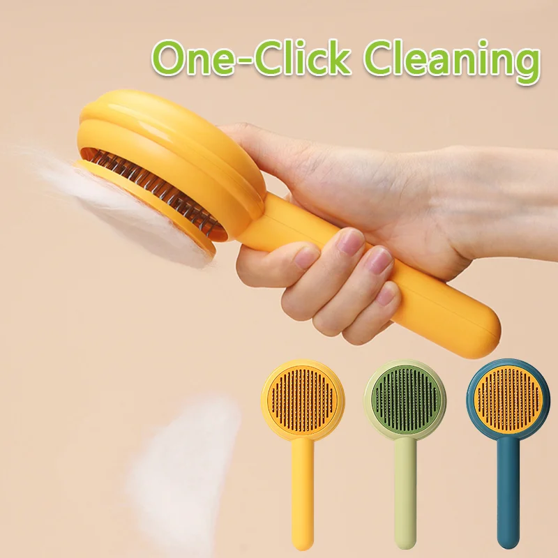

Cat Brush Pet Hair Removal Brush Floating Messy Hair Cleaning Dog Cat Lint Removal Comb Puppy Kitten Massage Grooming Supplies