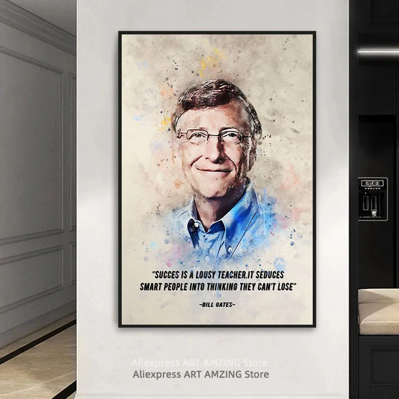 Фотообои с изображением Вильяма Генри Билла гейта настенные картины домашний