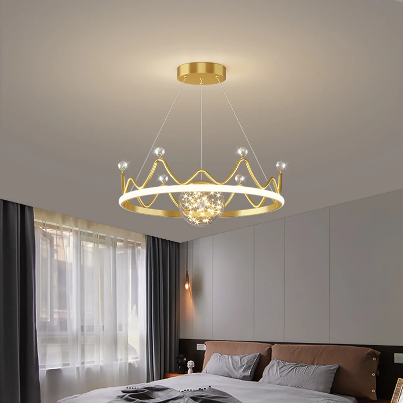 Living Room Pendant Lights Starry Sky Modern Minimalist Dining Room Lamp Nordic Light Luxury Starry Bedroom Gold Chandelier