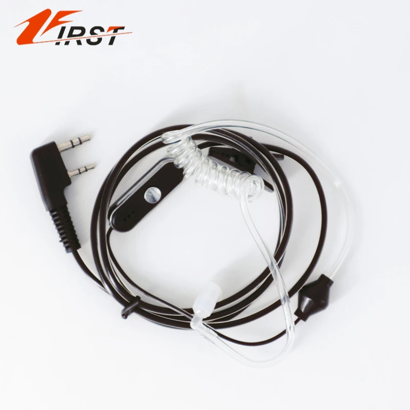 Air Acoustic Tube Headset For Baofeng Radio Walkie Talkie K Port Earphone PTT With Microphone For UV-5R 888s Guard Earbuds
