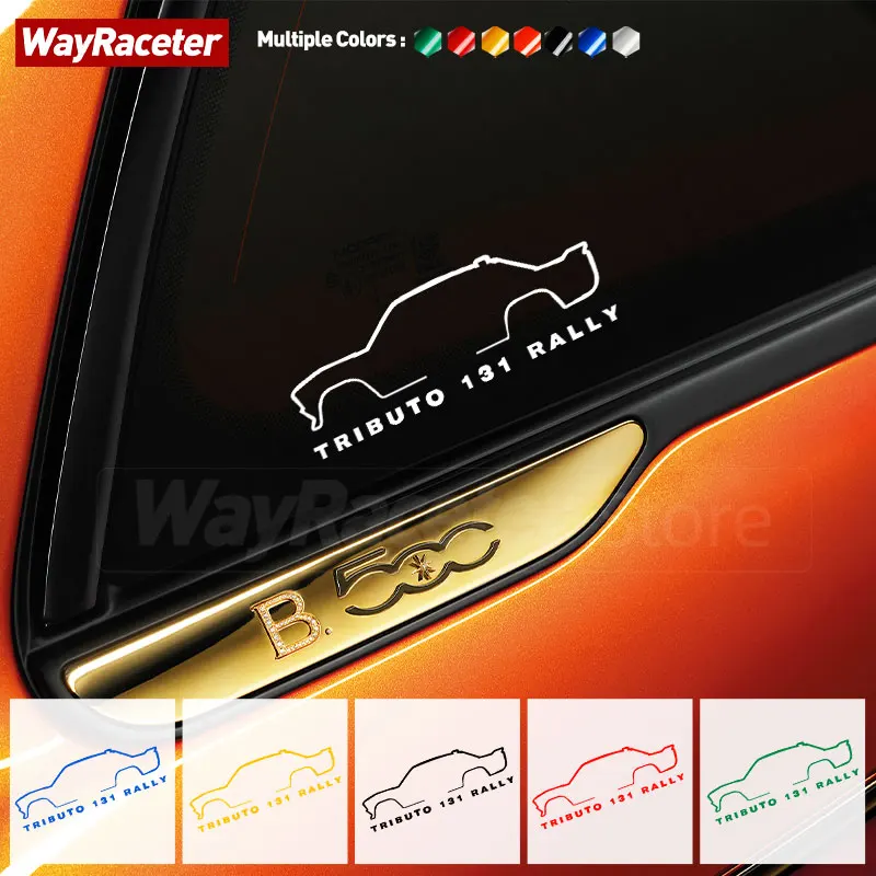 695 Abarth Tributo 131 ралли графика виниловая наклейка дверь бампер крыло окно для Fiat 500