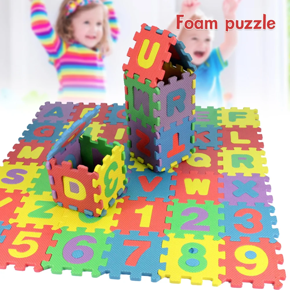 

Baby Puzzle Mat Play Alphabet Mat Kids Interlocking Exercise Tiles Rugs Floor Tiles Toys Carpet Soft Climbing Pad EVA Foam Play