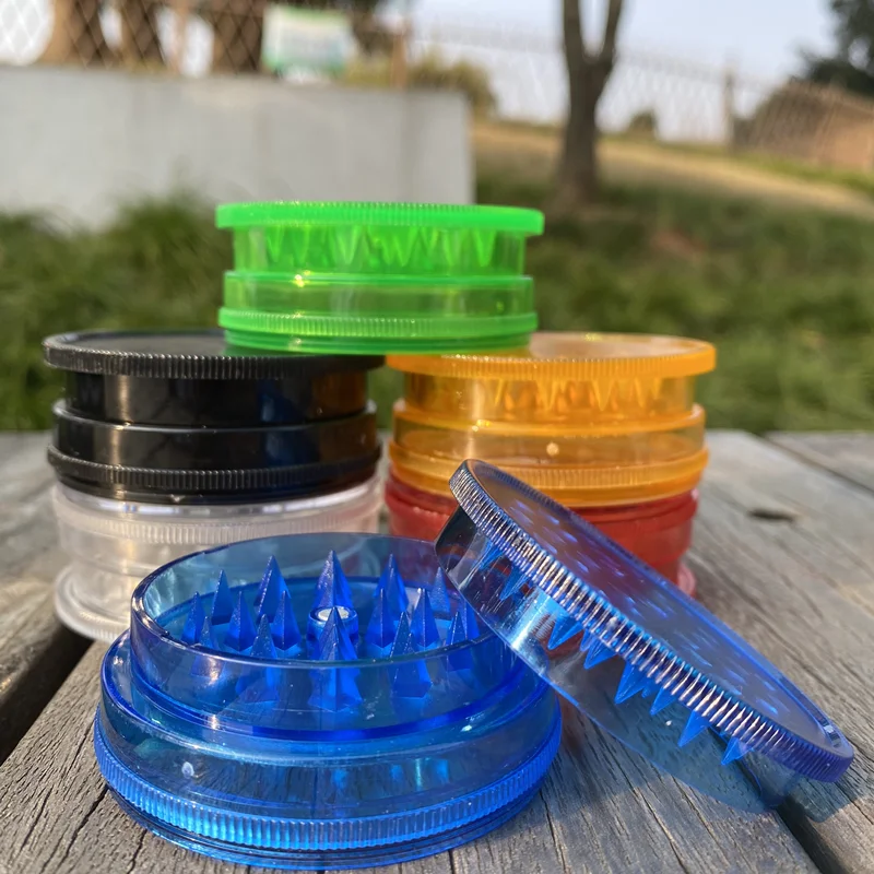 

24Pcs/Box Dia 60MM Plastic Herb Grinder Tobacco Smoking Miller Hand Crusher Machine Smoke Grinder