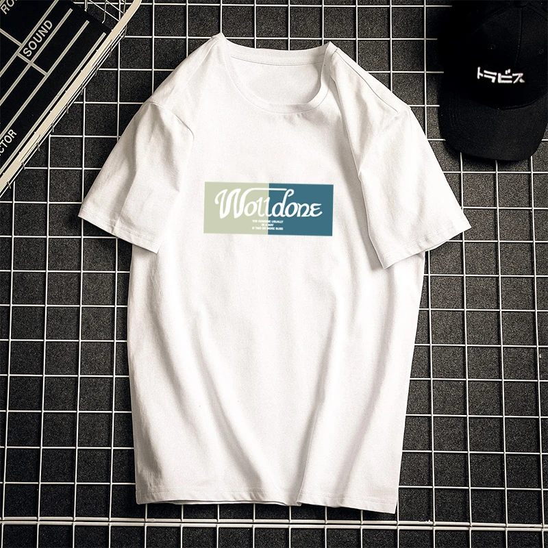 

Couple's Unisex Wear Summer Short SleeveTT-shirt Men's Cotton round Neck Trend Half-Length Sleeve T Menswear Undershirt Clothes
