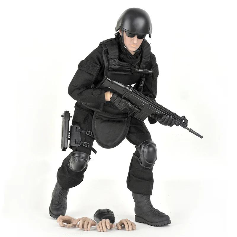 

30CM SWAT Special Police Action Figure 1/6 Plastic Soldiers Army Men Figures Playset Special Forces Military Model Toy For Boys