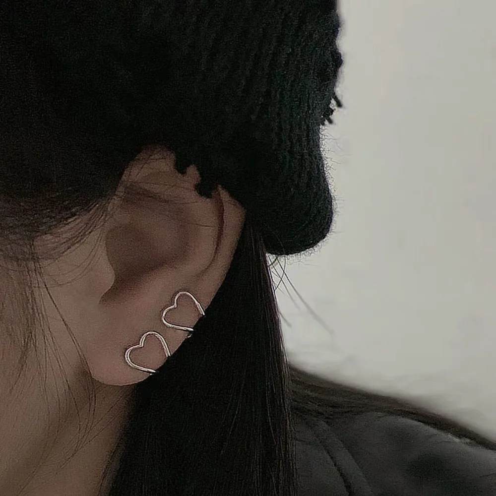 

Korean Minimalist Ear Cuff Set Earrings For Women Gold Color Ear Cuff Cute Cartilage Clip On Earrings No Pierced Punk Jewelry