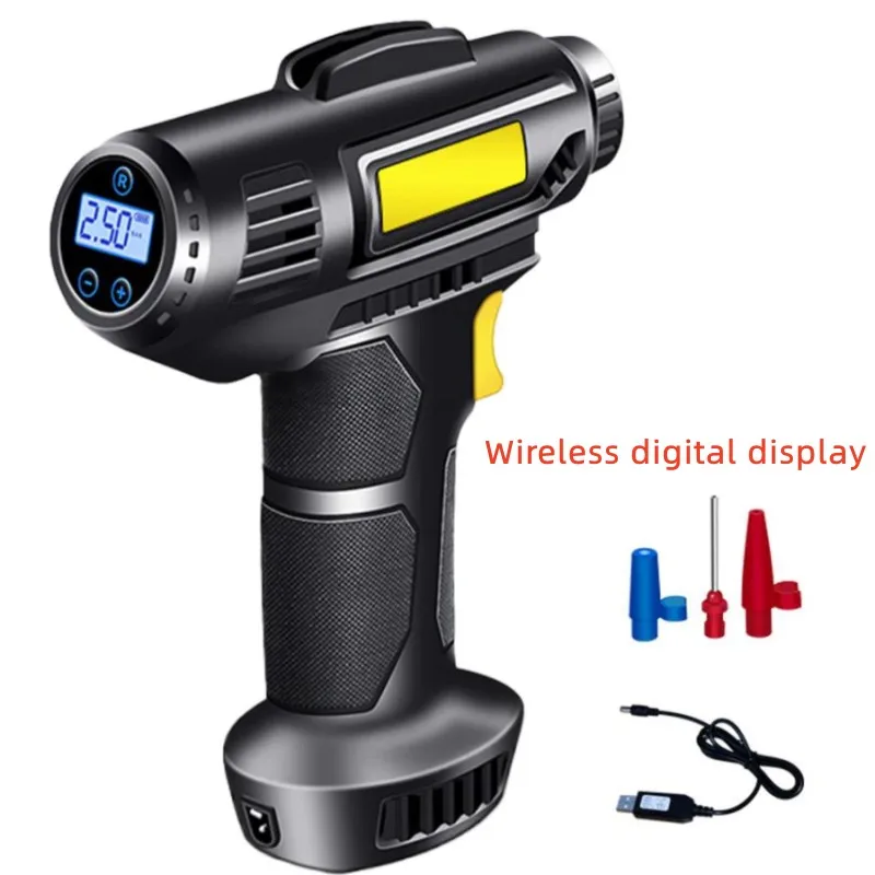 

120W Car Air Pump Electric Car Tire Inflatable Pump Portable Rechargeable Air Compressor Digital Auto Tire Inflator Equipment