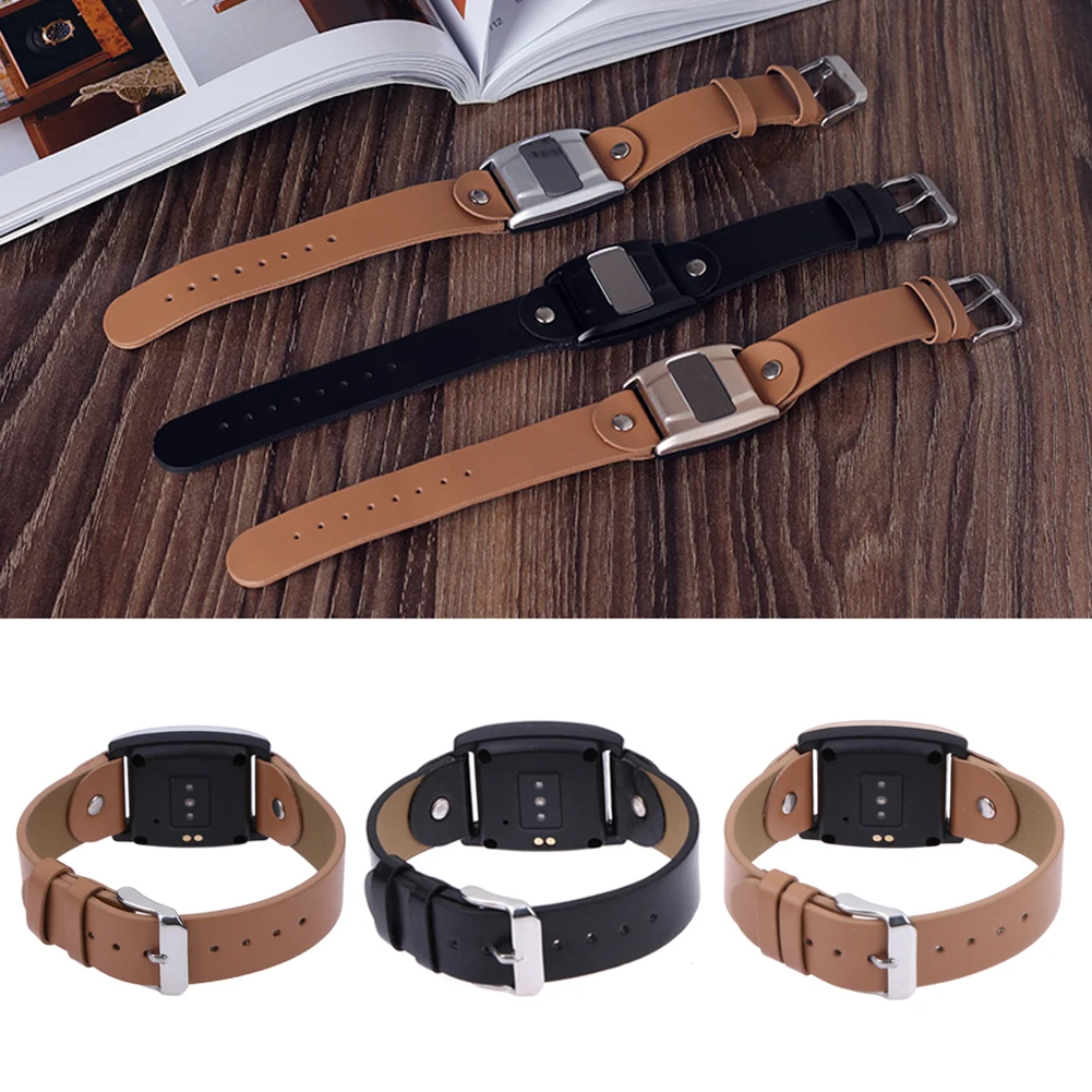 

Smart V3 Bluetooh Wristband Sport Watch For Heart Rate Blood Oxygen For Apple Android Fashion Casual Leather Strap Sport Watch