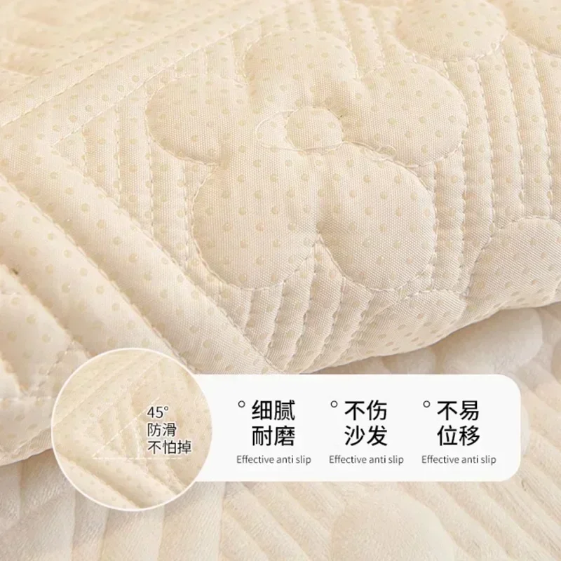 Зимний роскошный чехол для дивана гостиной нескользящий белый толстый коврик